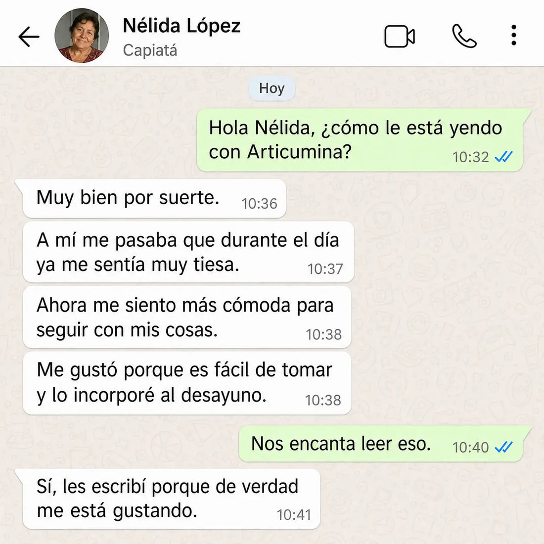Experiencia de un cliente con Articumina