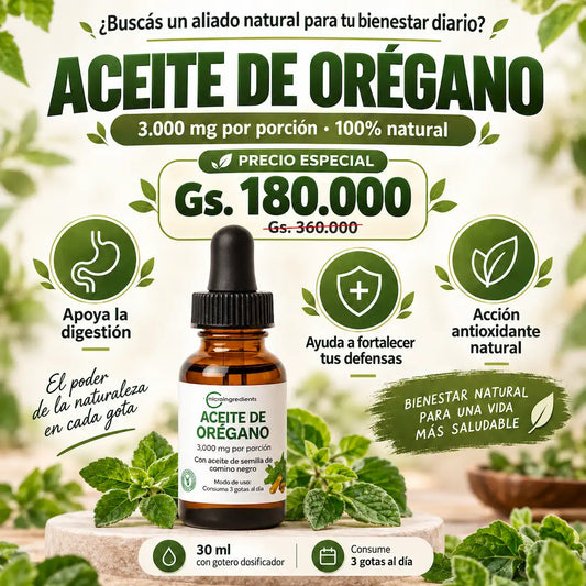Aceite de Orégano en Gotas 100% Natural