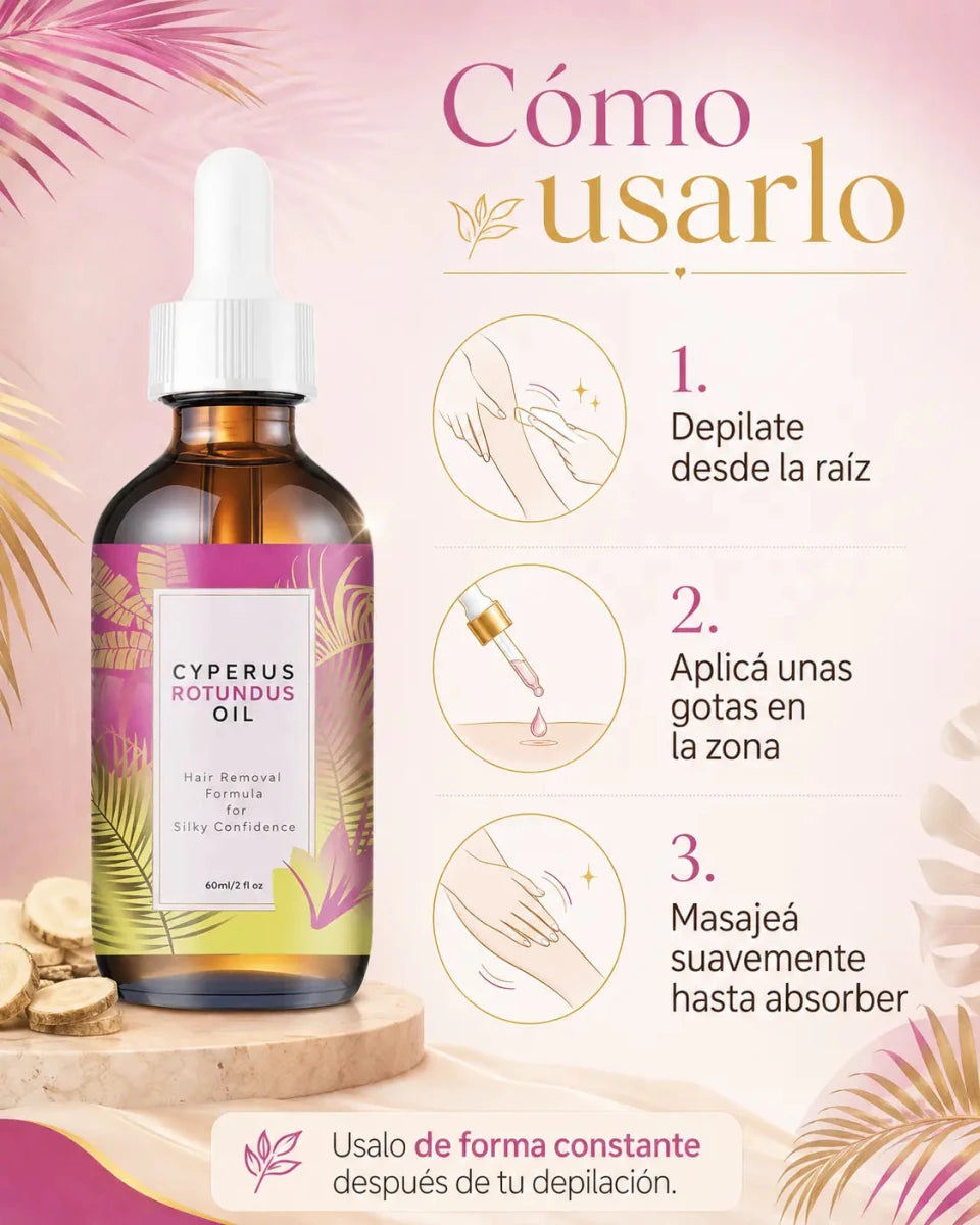 Aceite Cyperus rotundus - laser liquido - Bela
