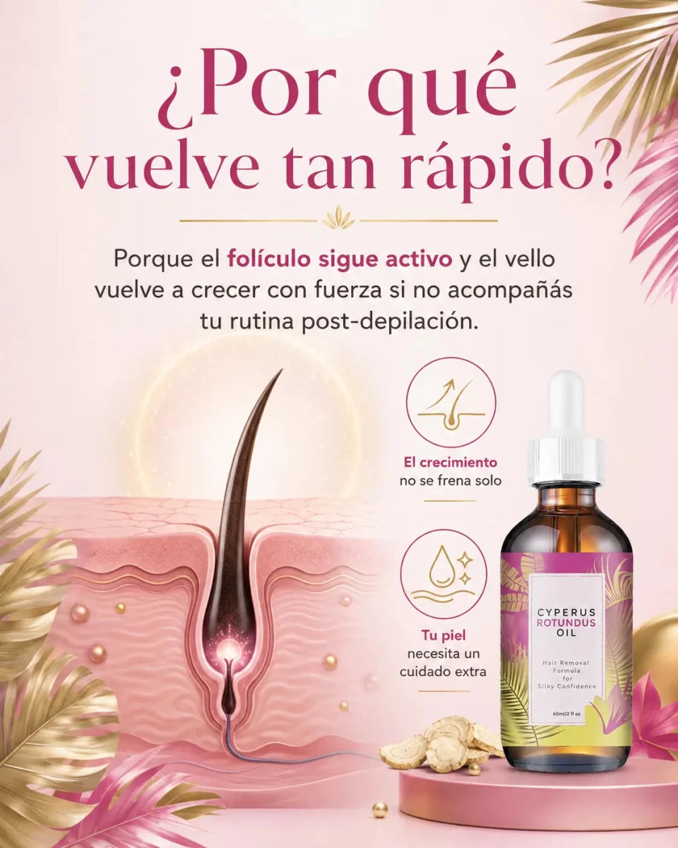 Aceite Cyperus rotundus - laser liquido - Bela