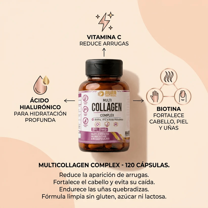 AURA Multicollagen Complex - 120 cáps. - Bela